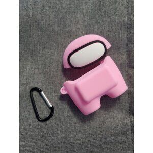 New Among Us Imposter AirPods Case Pink Imposter